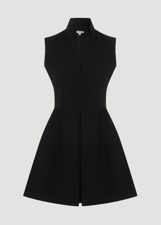 İKONİK KOLSUZ DERİN V ELBİSE MBF COLLECTION