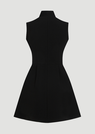 İKONİK KOLSUZ DERİN V ELBİSE MBF COLLECTION