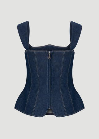 KENNEDY DENIM BUSTIER