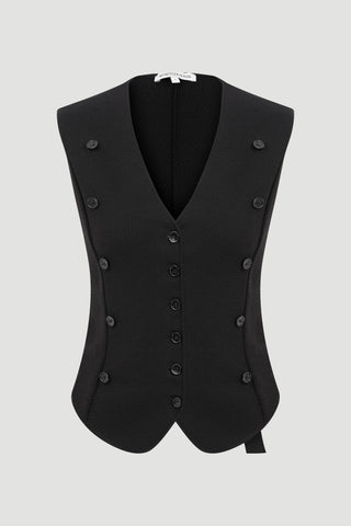 GIA KNITWEAR VEST WITH SHIRT